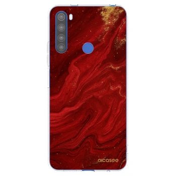 Picasee husă transparentă din silicon pentru Xiaomi Redmi Note 8T - Red
