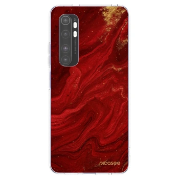 Picasee husă transparentă din silicon pentru Xiaomi Mi Note 10 Lite - Red