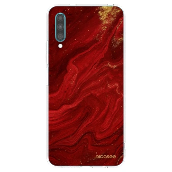 Picasee husă transparentă din silicon pentru Samsung Galaxy A30s A307F - Red
