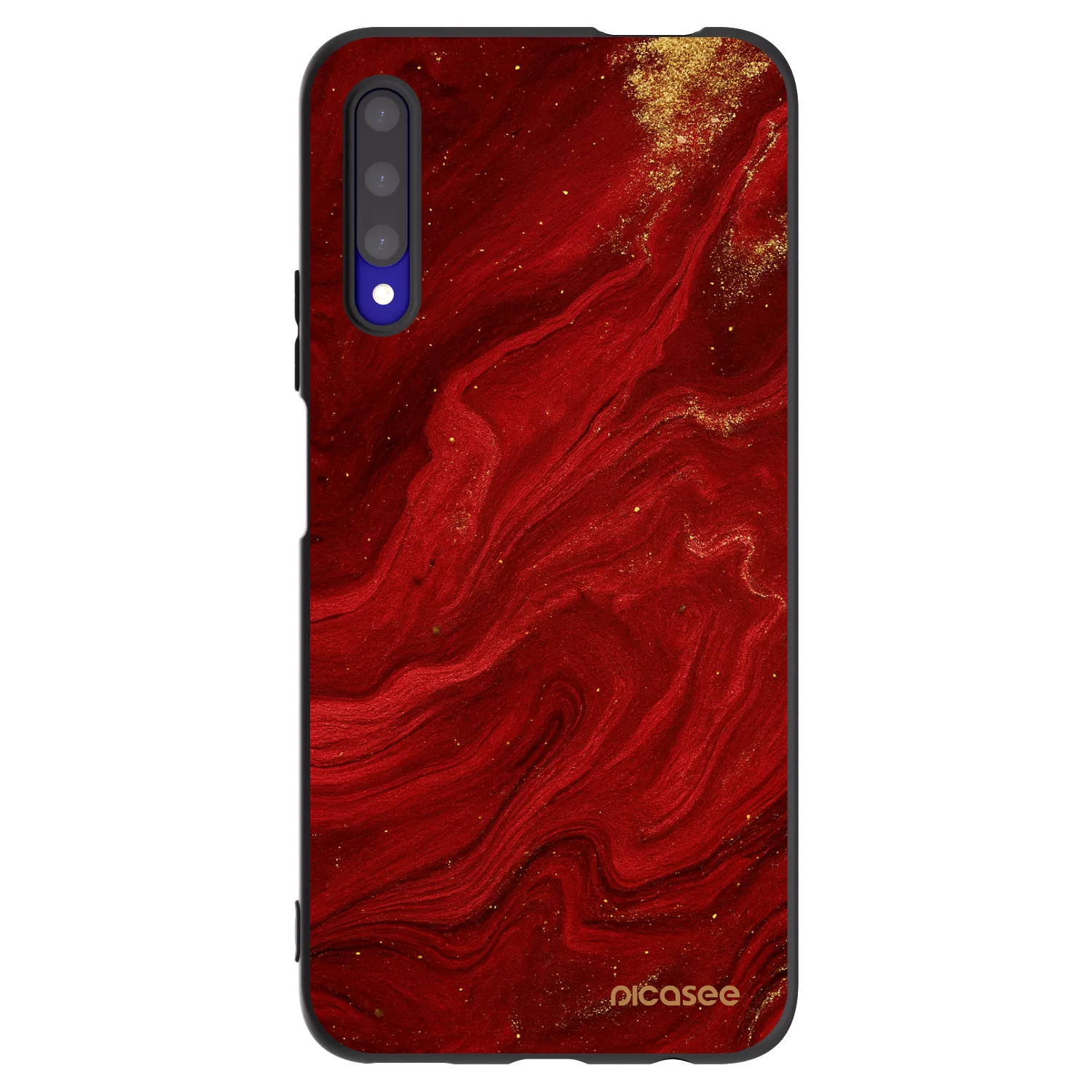 Picasee husă neagră din silicon pentru Honor 9X Pro - Red
