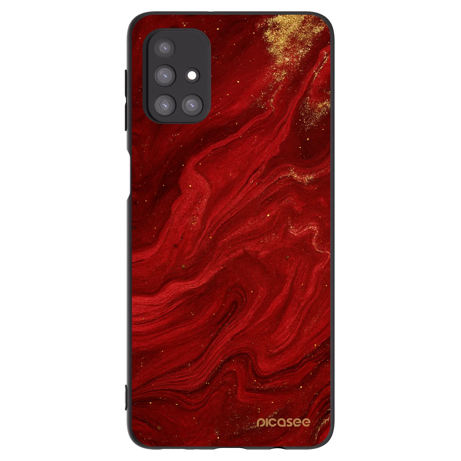 Picasee husă neagră din silicon pentru Samsung Galaxy M31s - Red