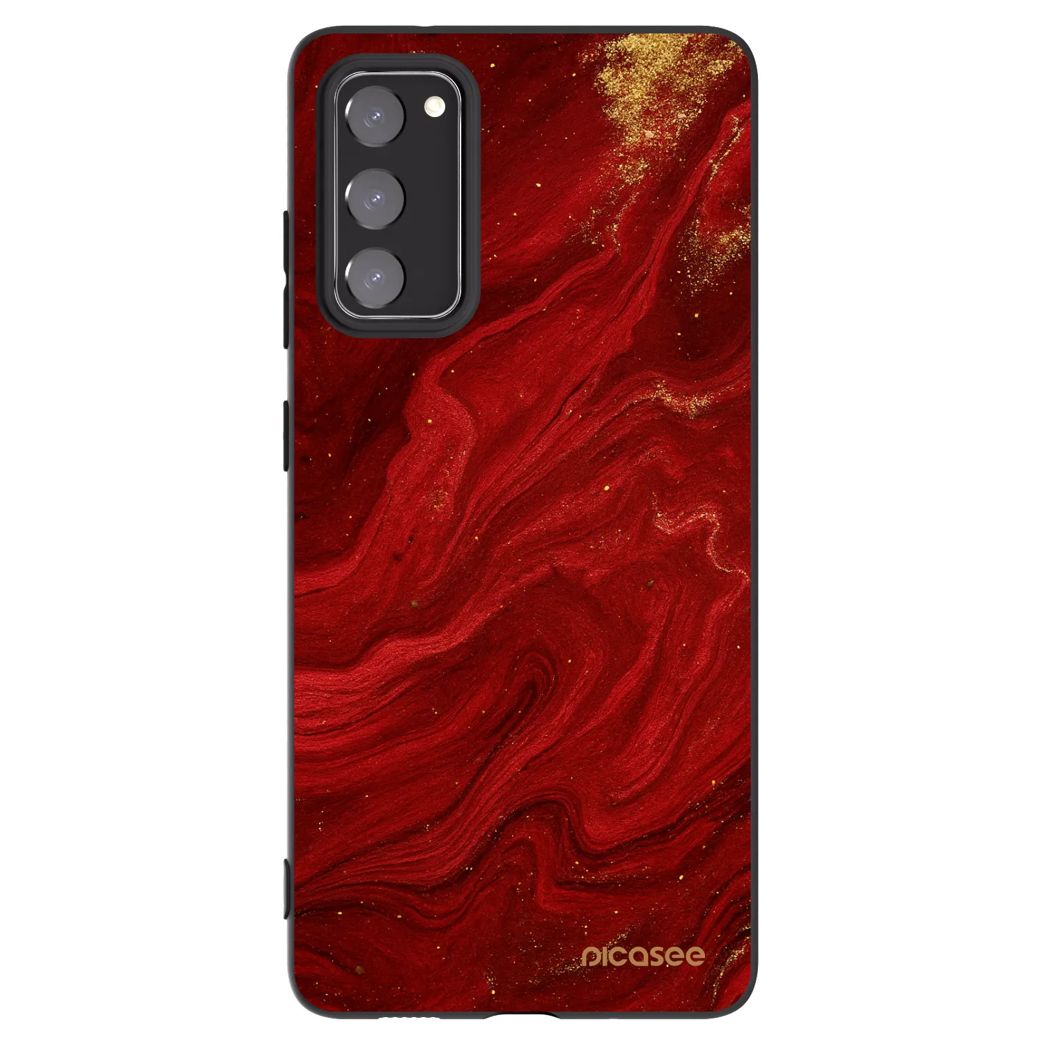 Picasee husă neagră din silicon pentru Samsung Galaxy S20 FE - Red