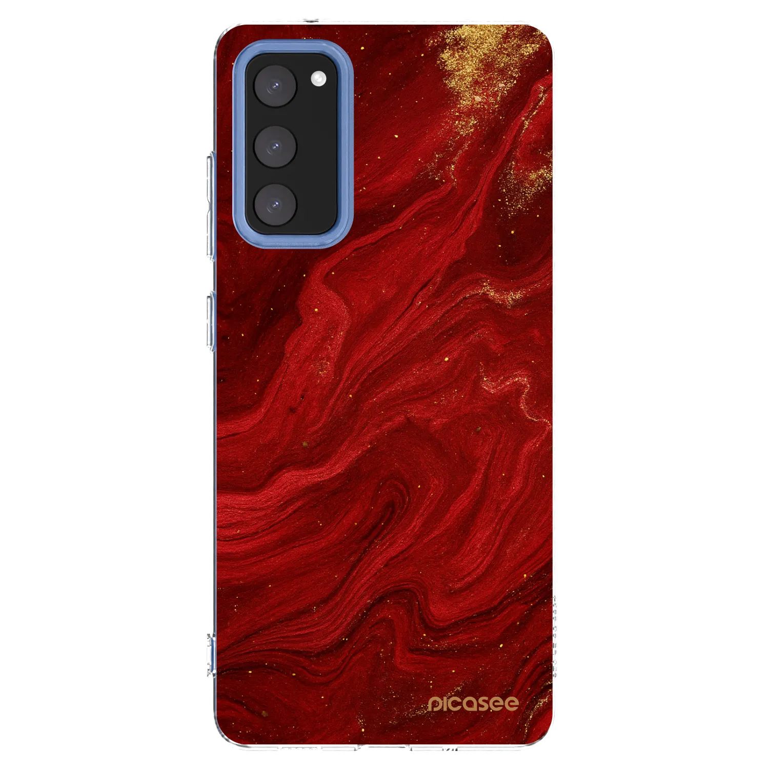 Picasee husă transparentă din silicon pentru Samsung Galaxy S20 FE - Red