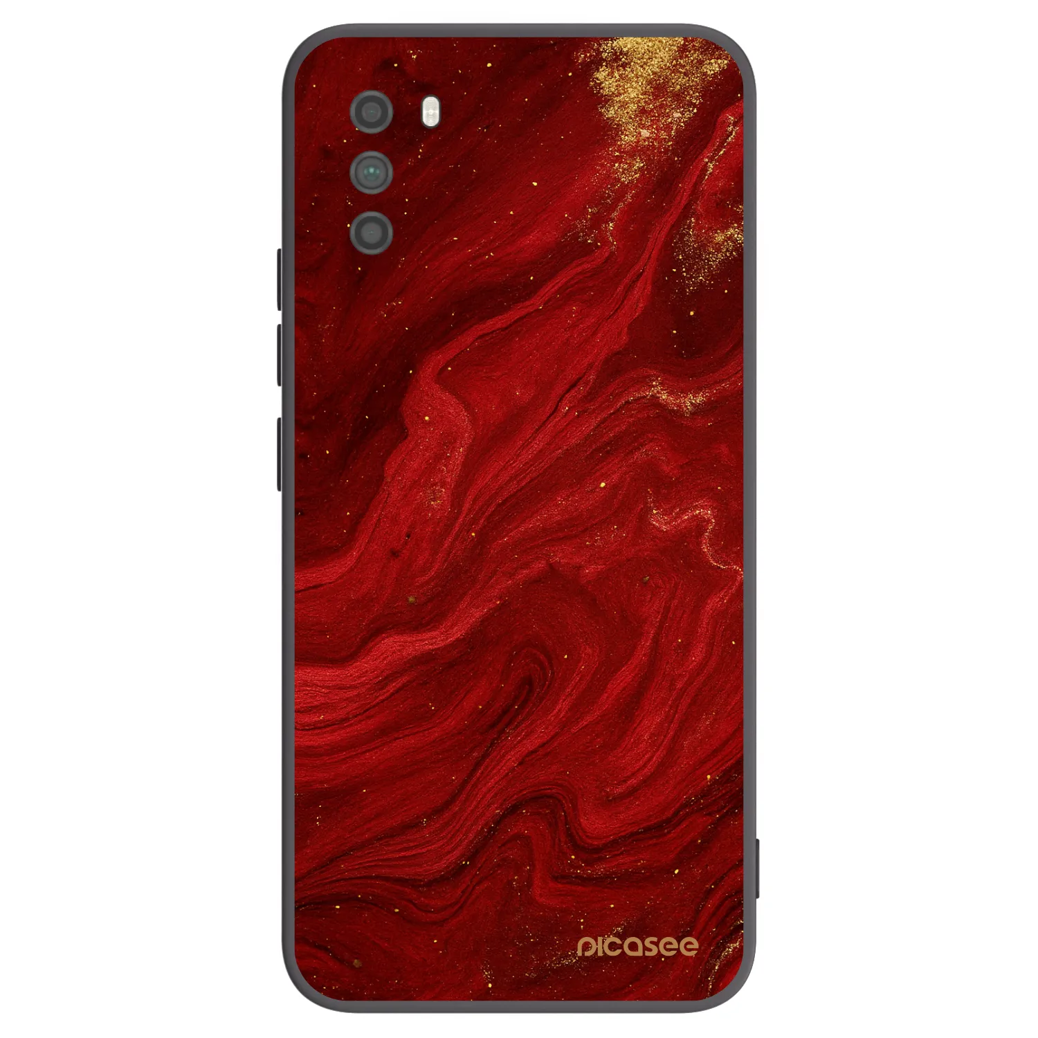 Picasee husă neagră din silicon pentru Xiaomi Poco M3 - Red