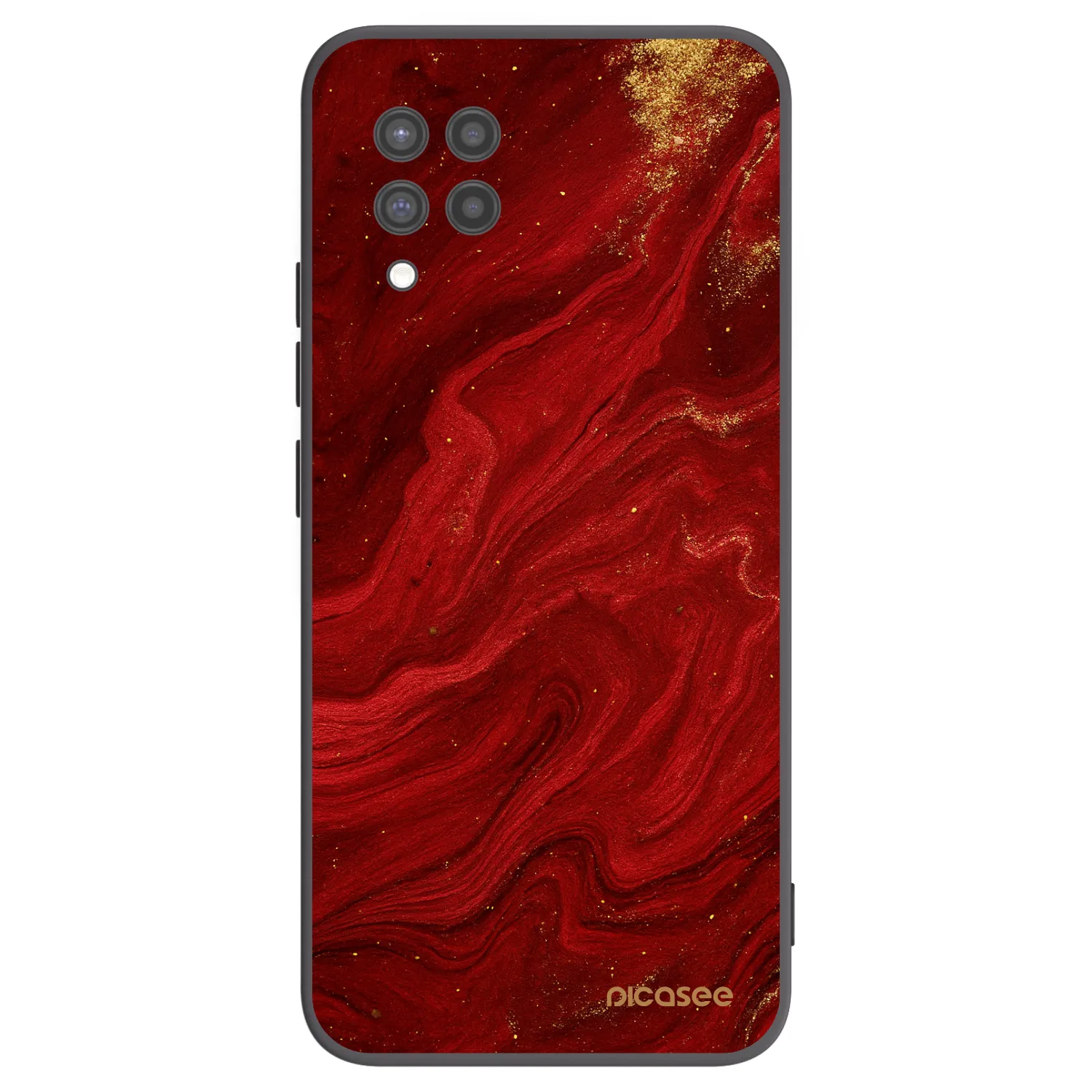 Picasee husă neagră din silicon pentru Samsung Galaxy A42 A426B - Red