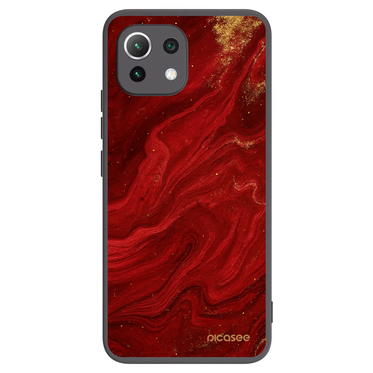 Picasee husă neagră din silicon pentru Xiaomi Mi 11 Lite - Red