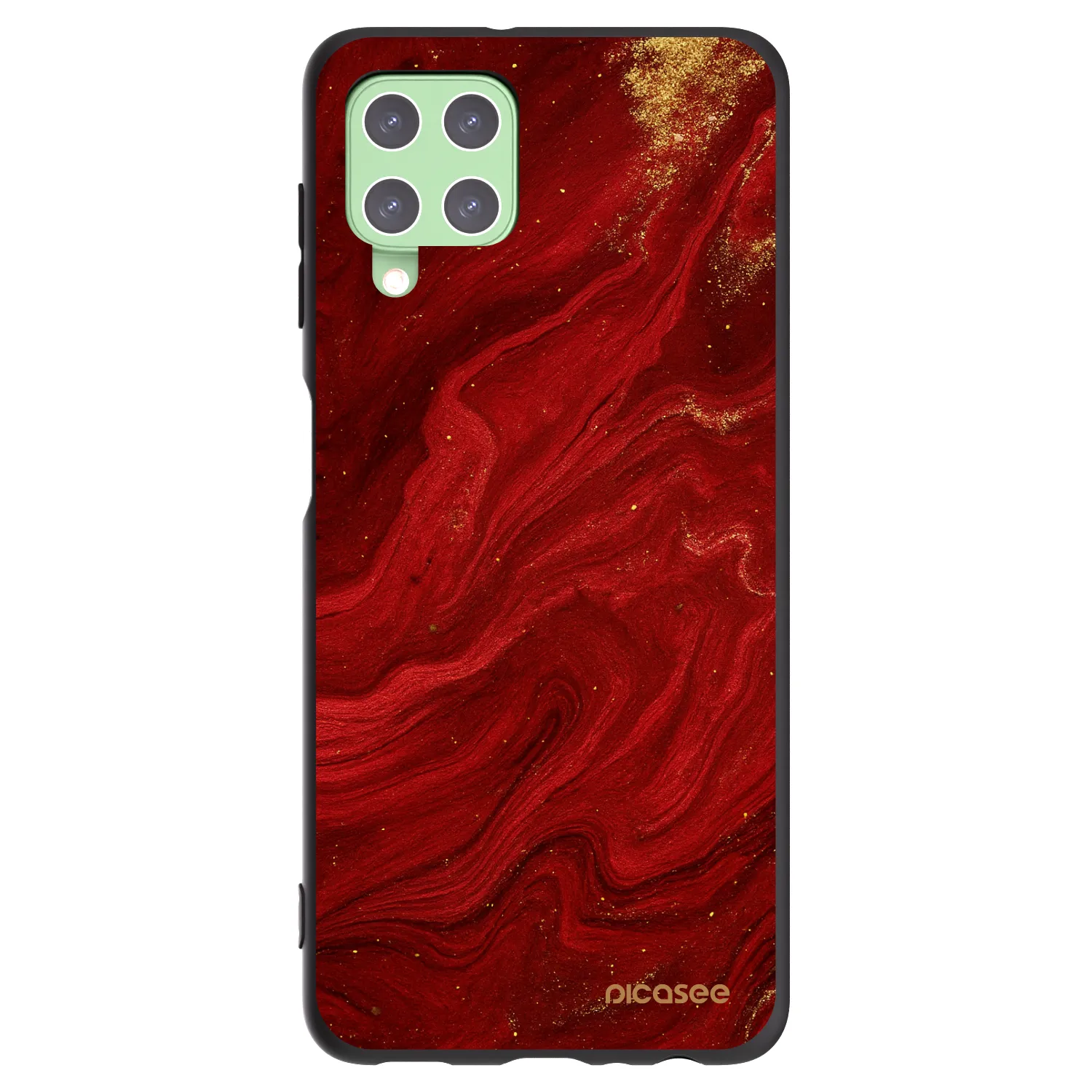 Picasee husă neagră din silicon pentru Samsung Galaxy A22 A225F 4G - Red
