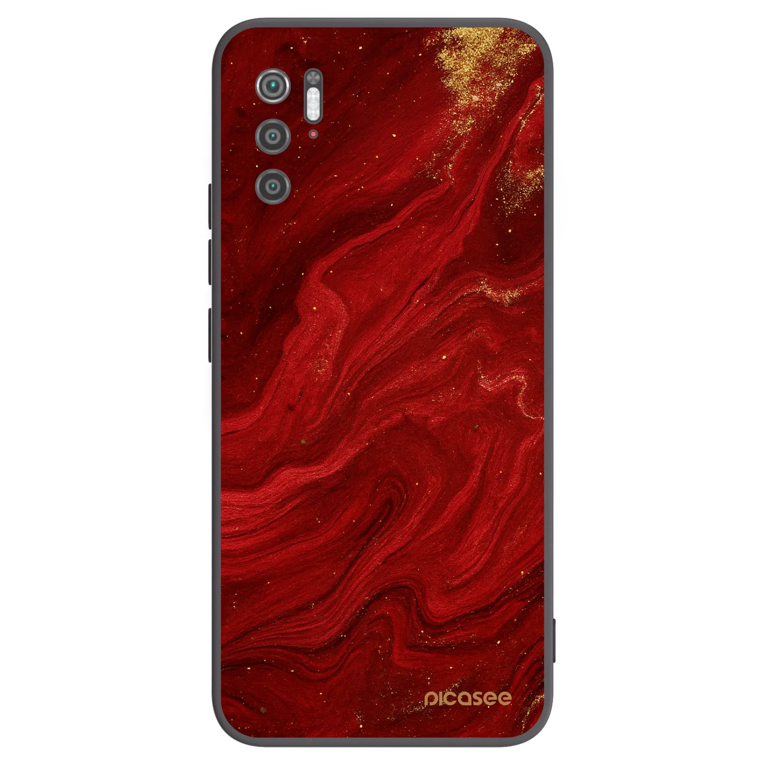 Picasee husă neagră din silicon pentru Xiaomi Poco M3 Pro 5G - Red