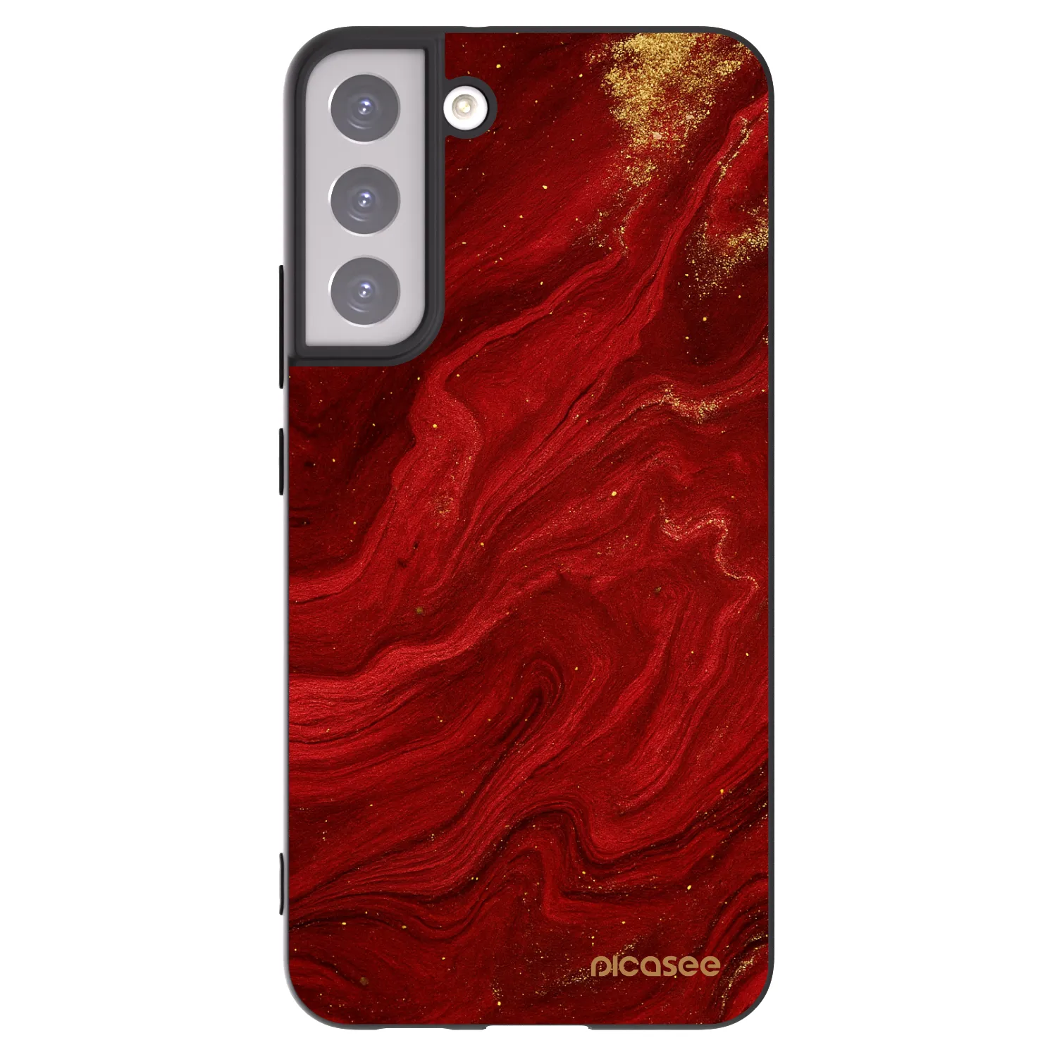 Picasee husă neagră din silicon pentru Samsung Galaxy S22+ 5G - Red