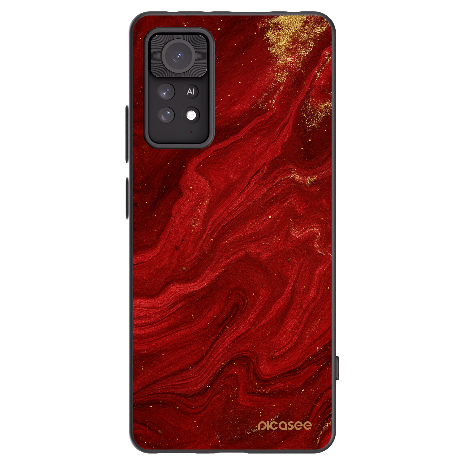 Picasee husă neagră din silicon pentru Xiaomi Redmi Note 11 Pro - Red