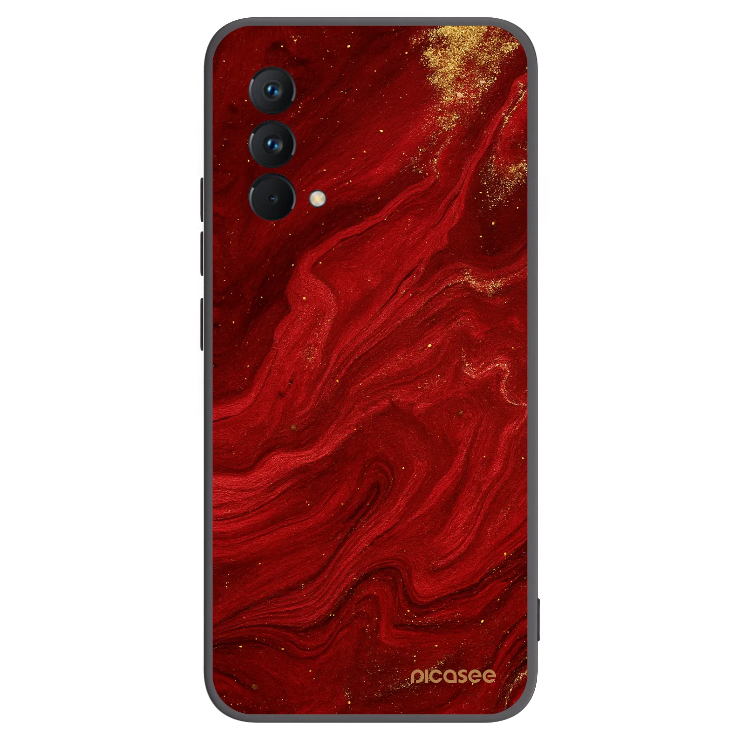 Picasee husă neagră din silicon pentru Realme GT Master Edition 5G - Red