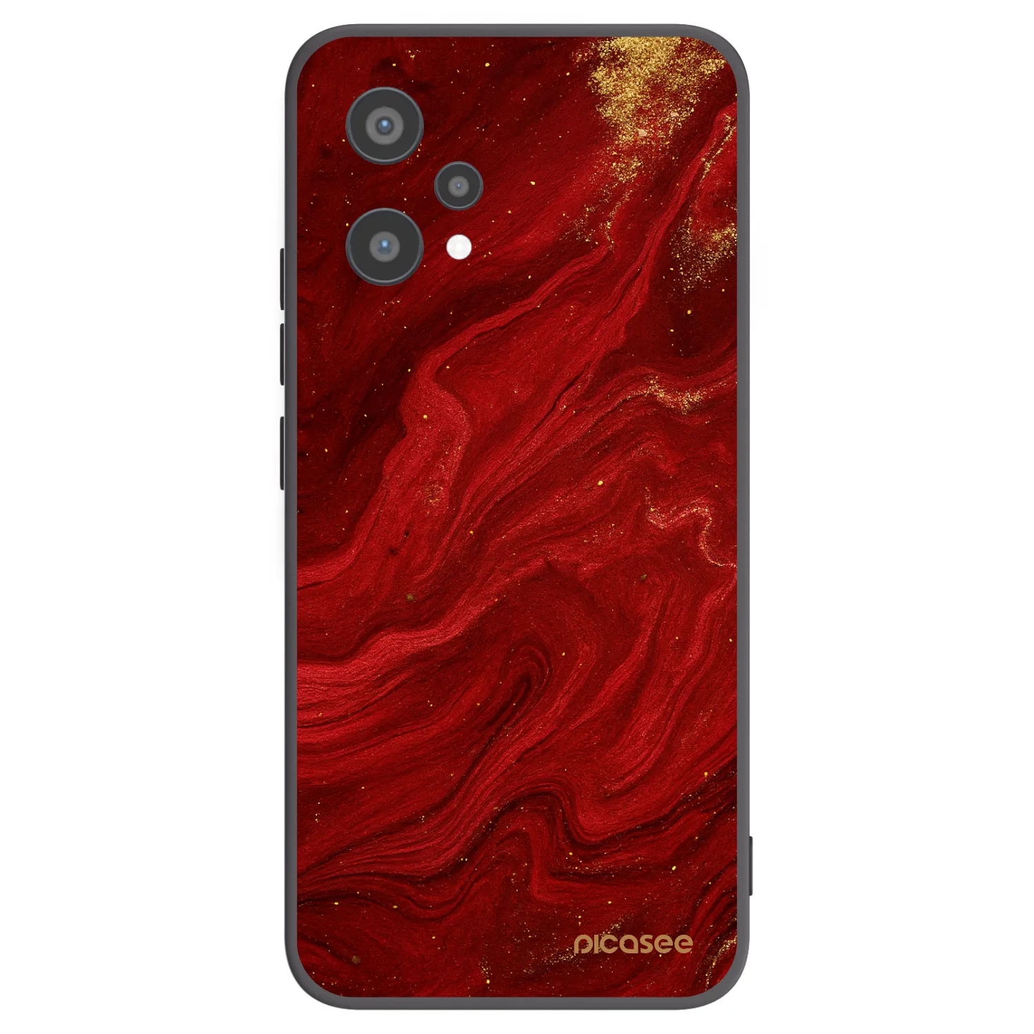 Picasee husă neagră din silicon pentru Realme 9 Pro 5G - Red