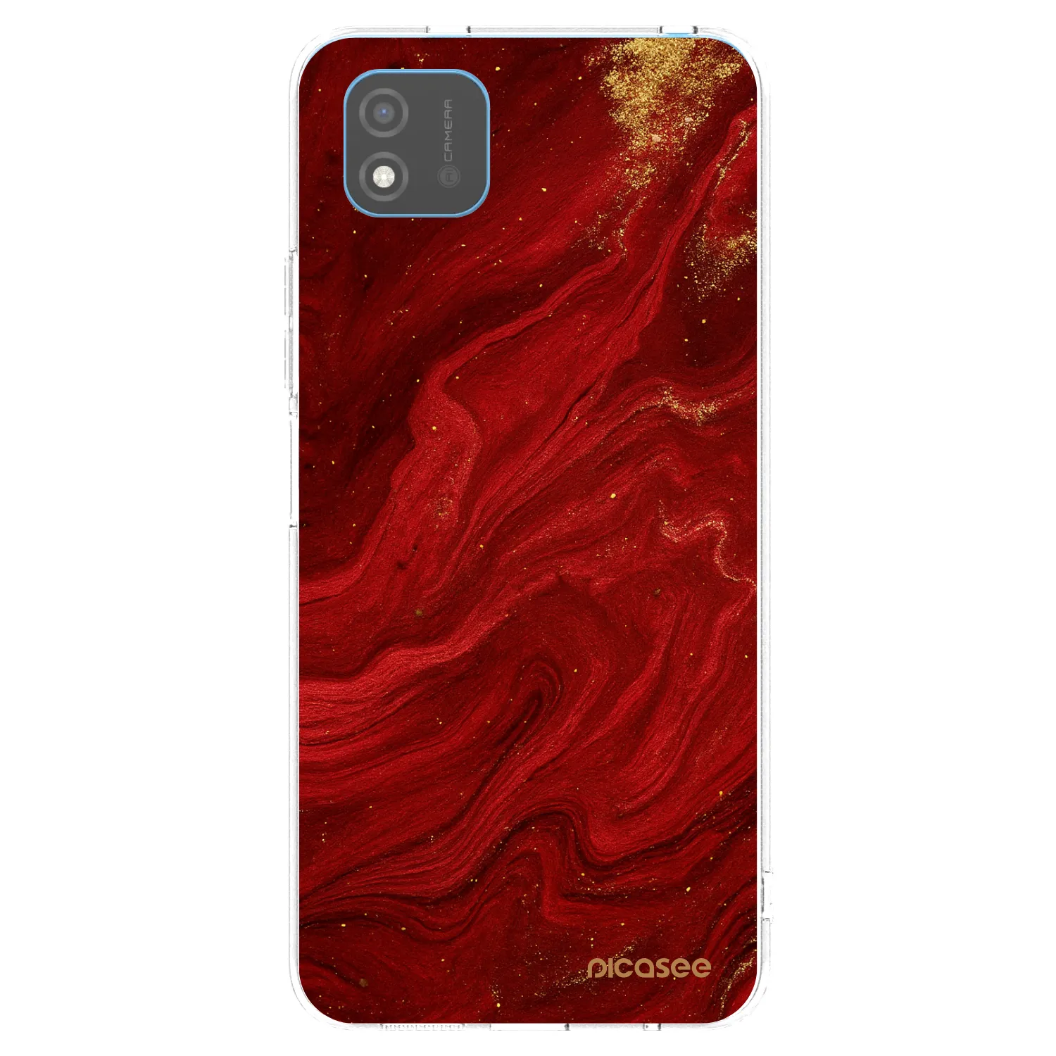 Picasee husă transparentă din silicon pentru Realme C11 (2021) - Red