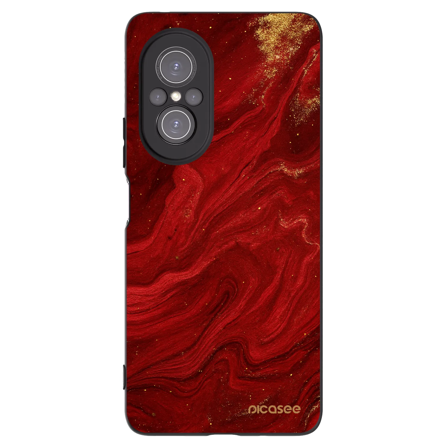 Picasee husă neagră din silicon pentru Huawei Nova 9 SE - Red