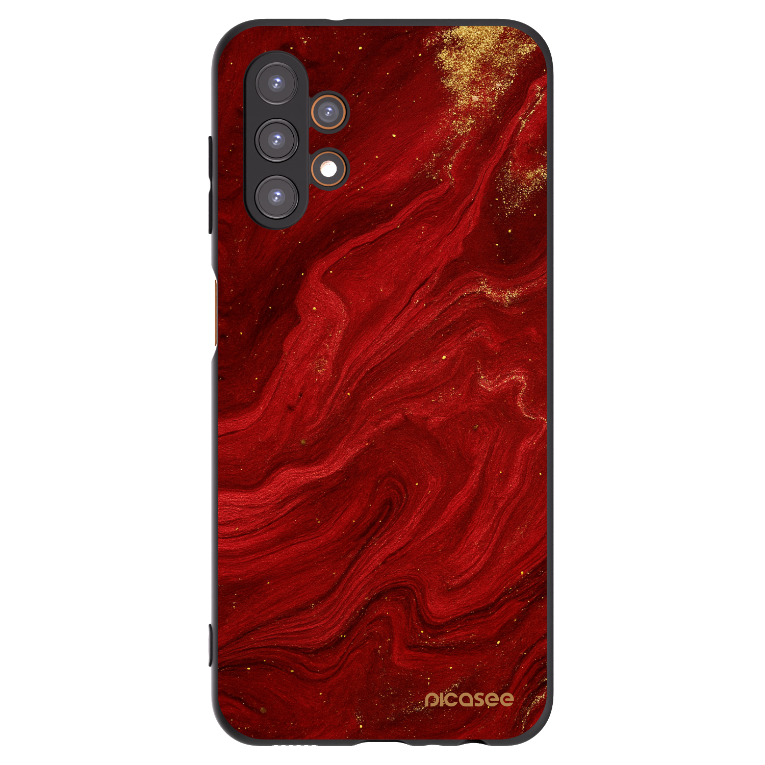 Picasee husă neagră din silicon pentru Samsung Galaxy A13 4G A135 - Red