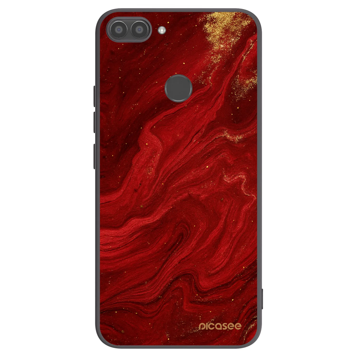 Picasee husă neagră din silicon pentru Huawei P Smart - Red