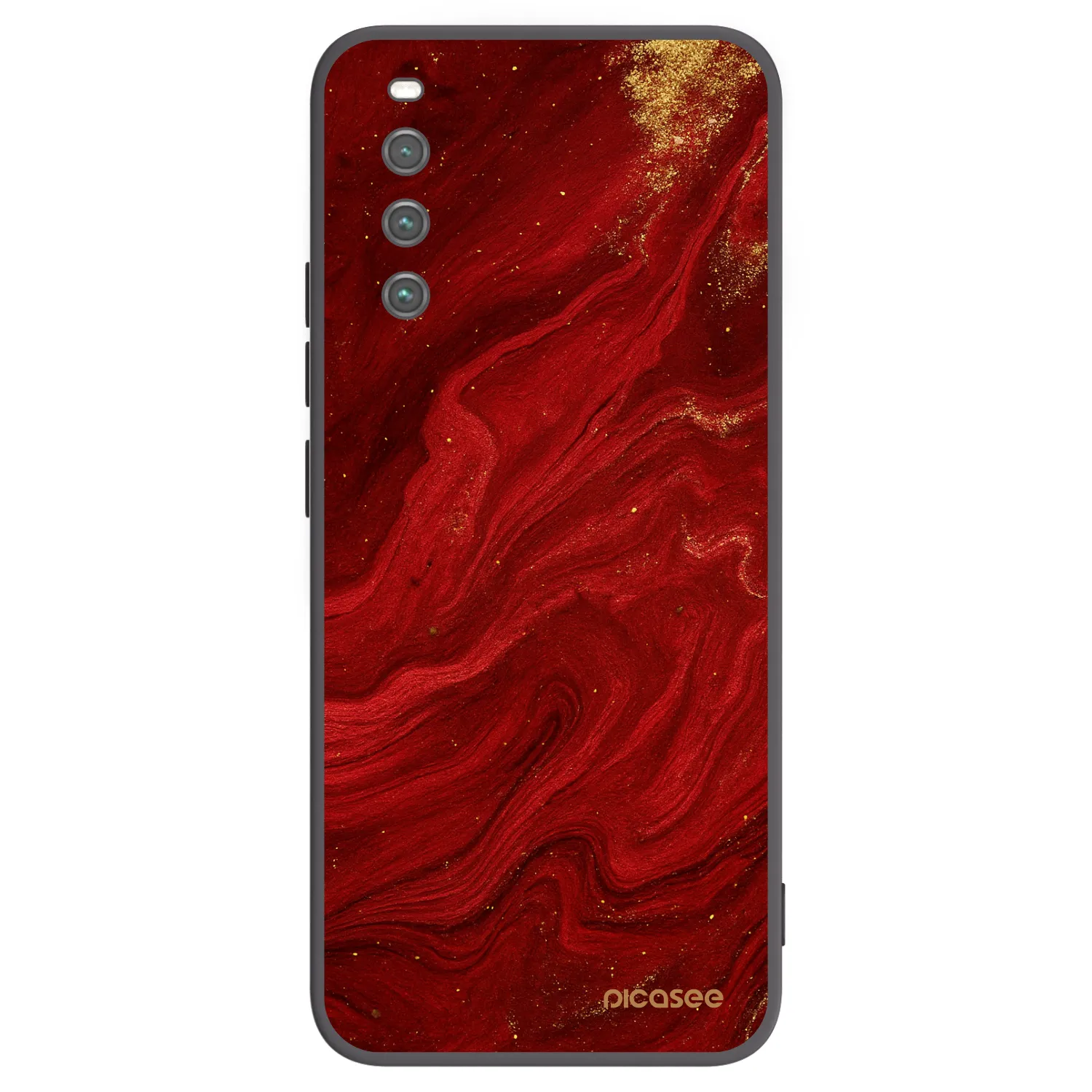 Picasee husă neagră din silicon pentru Sony Xperia 10 IV 5G - Red
