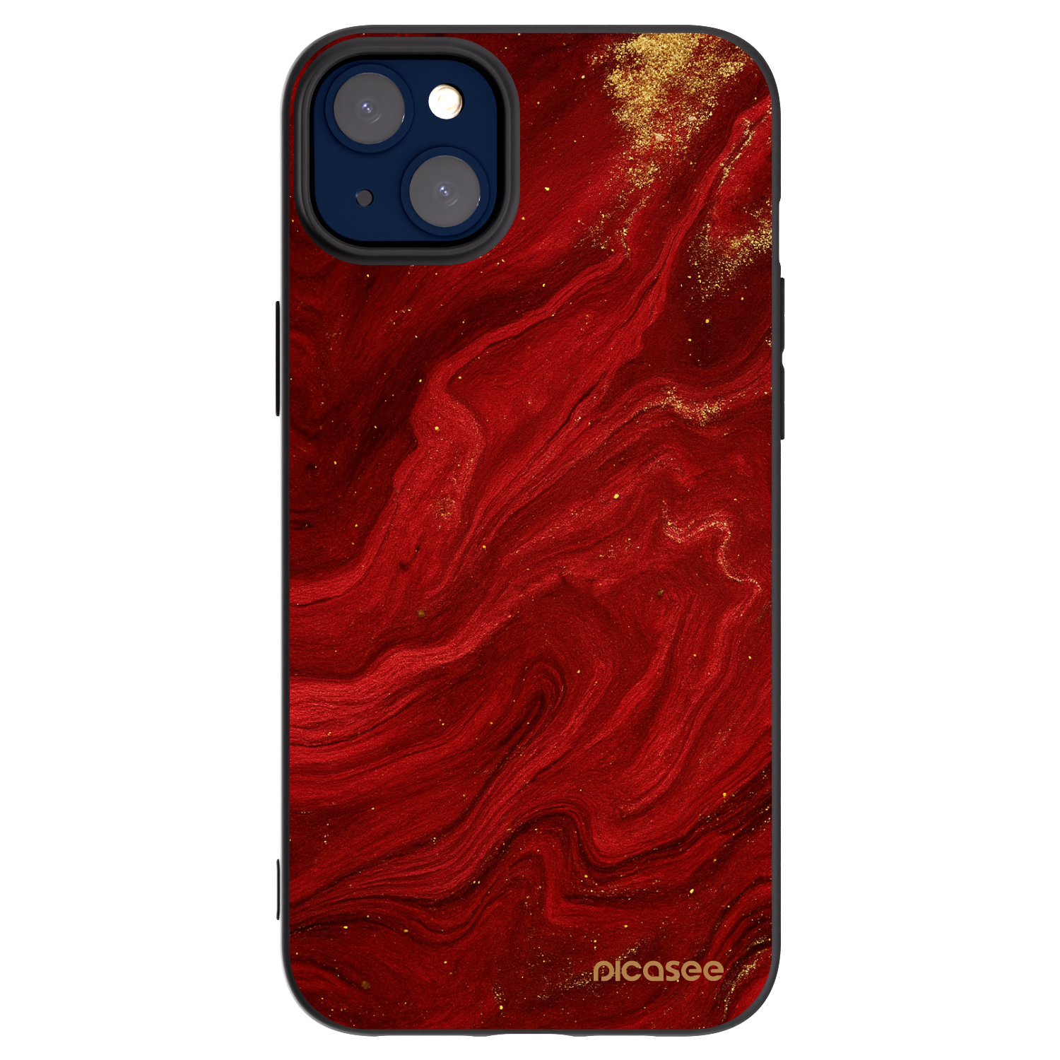 Picasee husă neagră din silicon pentru Apple iPhone 14 Plus - Red