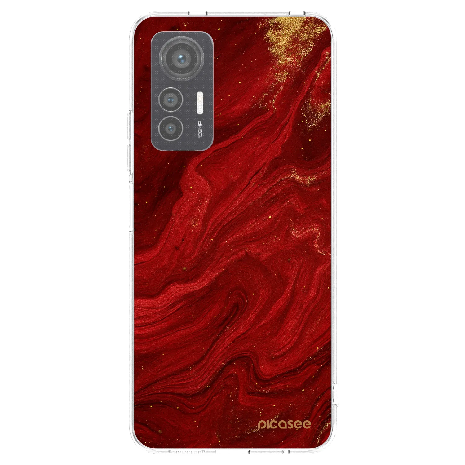 Picasee husă transparentă din silicon pentru Xiaomi 12 Lite - Red