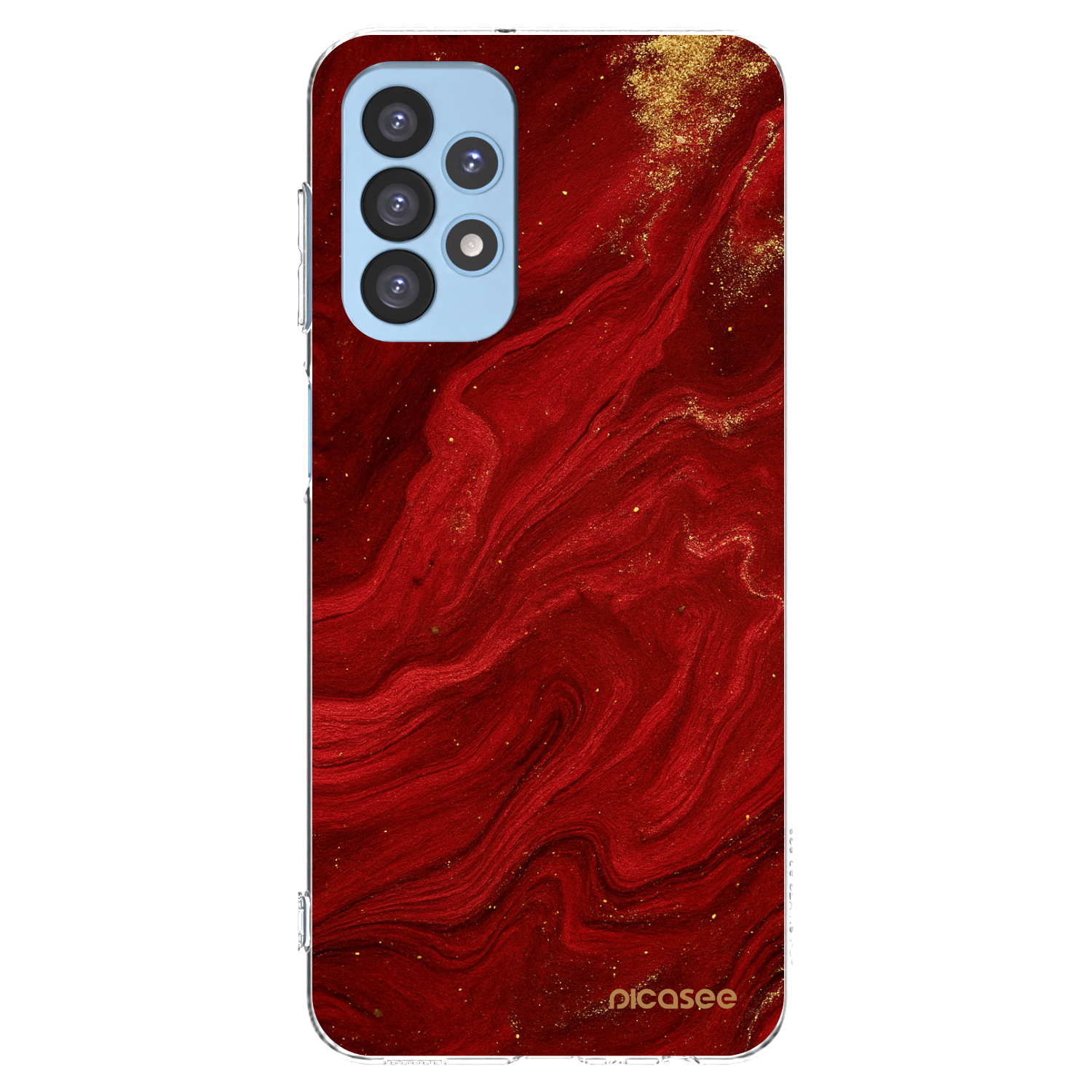 Picasee husă transparentă din silicon pentru Samsung Galaxy A23 A235F 4G - Red