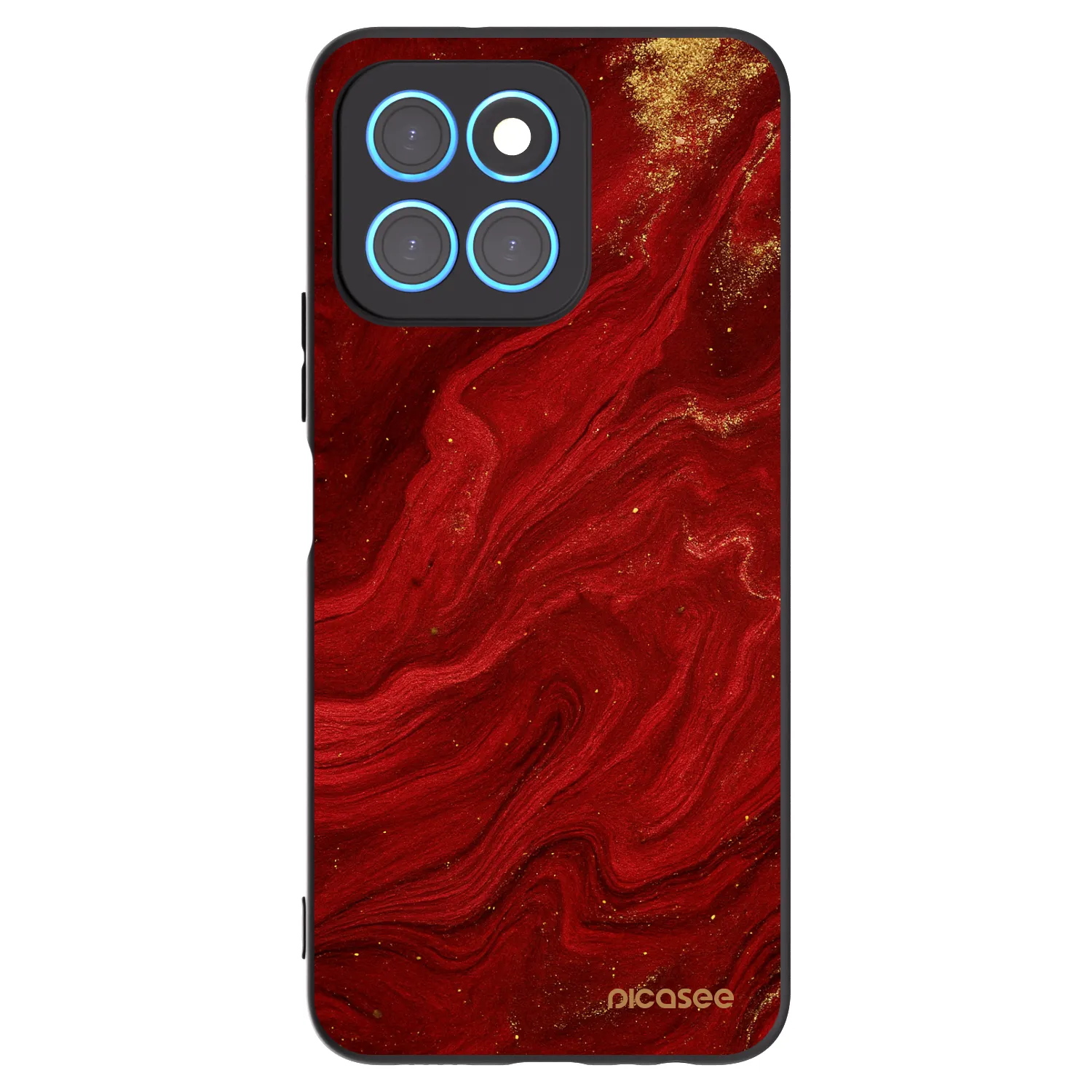 Picasee husă neagră din silicon pentru Honor X6 - Red