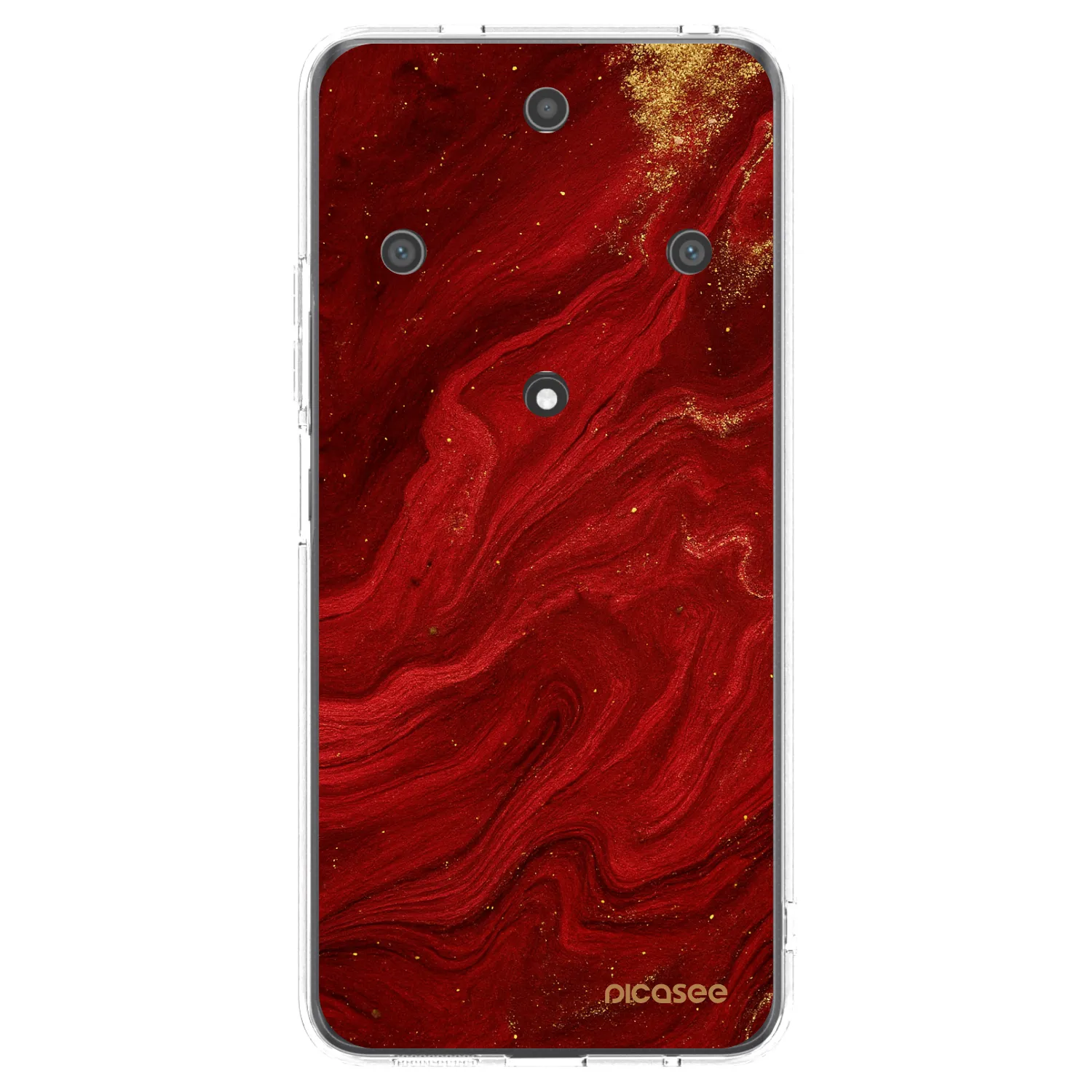Picasee husă transparentă din silicon pentru Honor Magic5 Lite 5G - Red