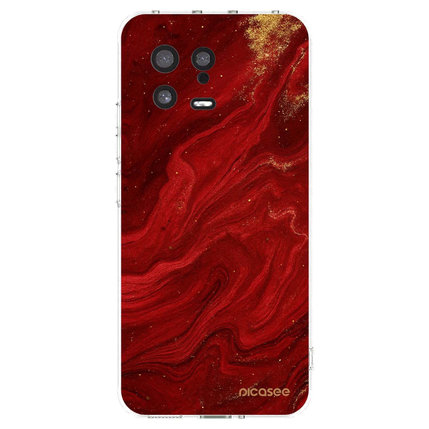 Picasee husă transparentă din silicon pentru Xiaomi 13 - Red