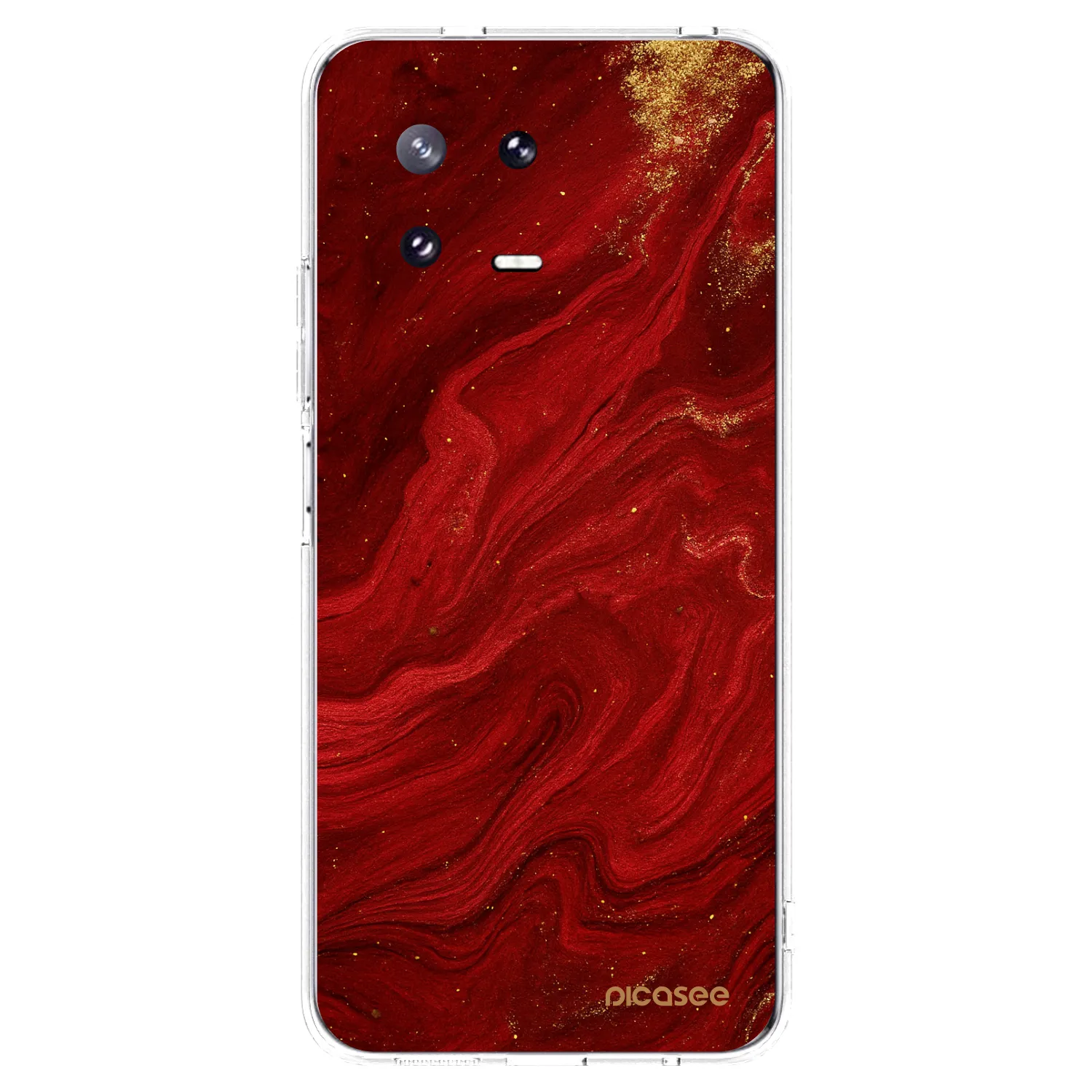 Picasee husă transparentă din silicon pentru Xiaomi 13 Pro - Red
