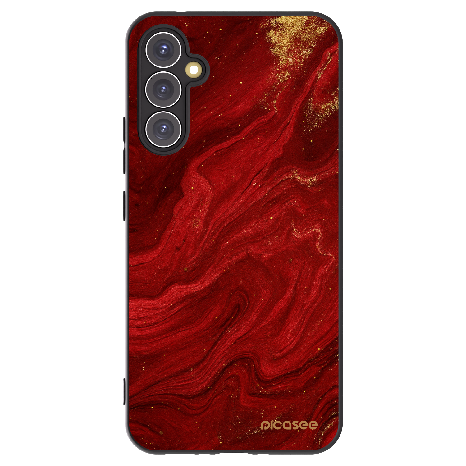 Picasee husă neagră din silicon pentru Samsung Galaxy A34 5G A346B - Red