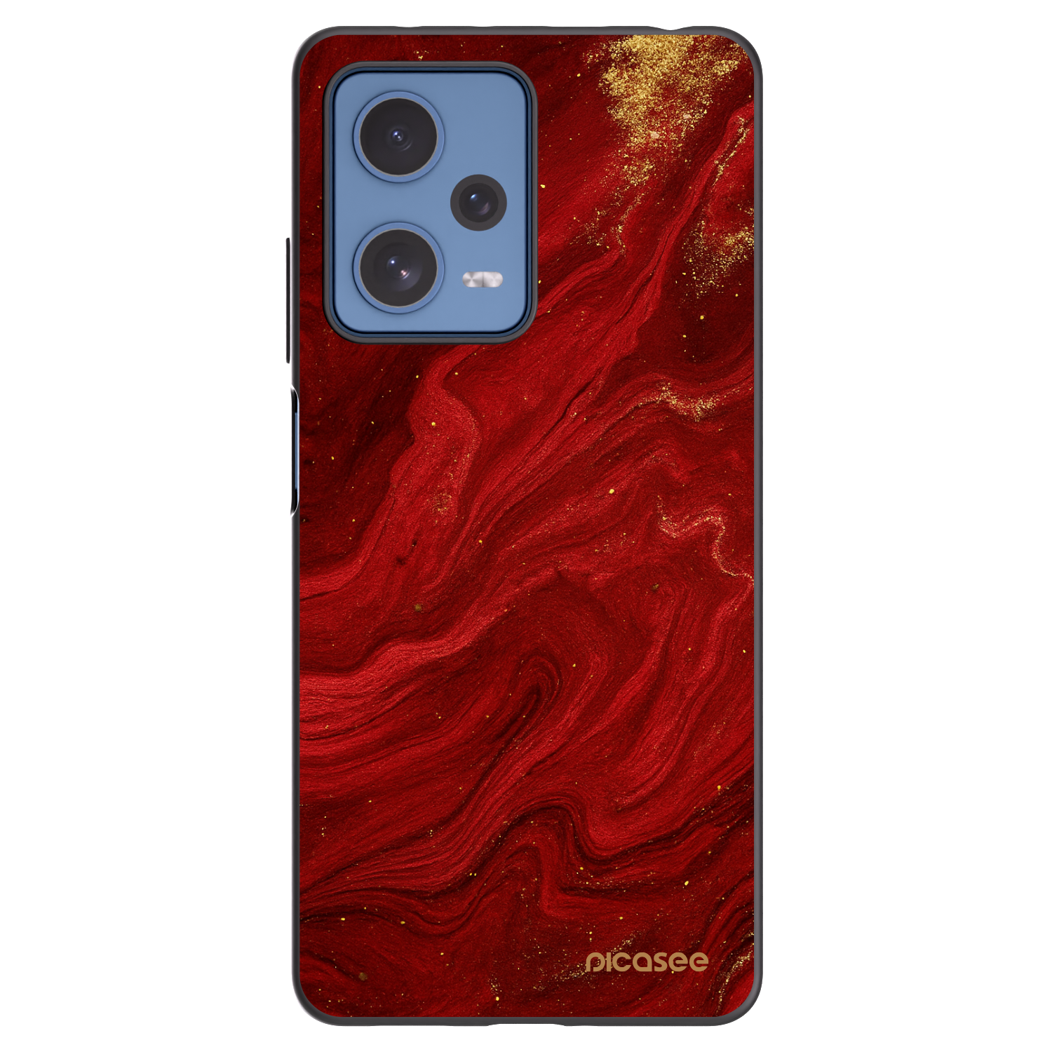 Picasee husă neagră din silicon pentru Xiaomi Redmi Note 12 Pro 5G - Red