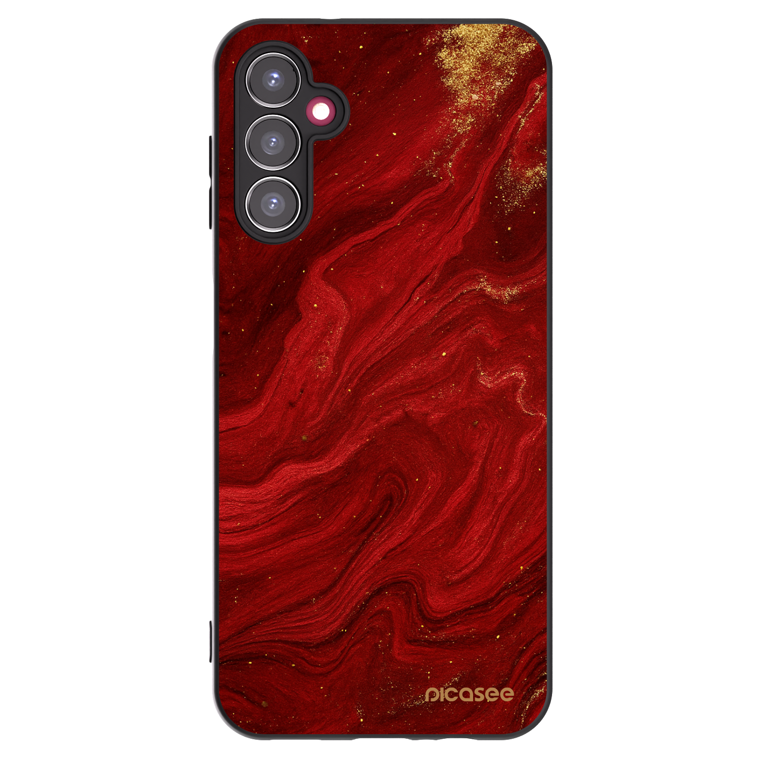 Picasee husă neagră din silicon pentru Samsung Galaxy A14 5G A146P - Red