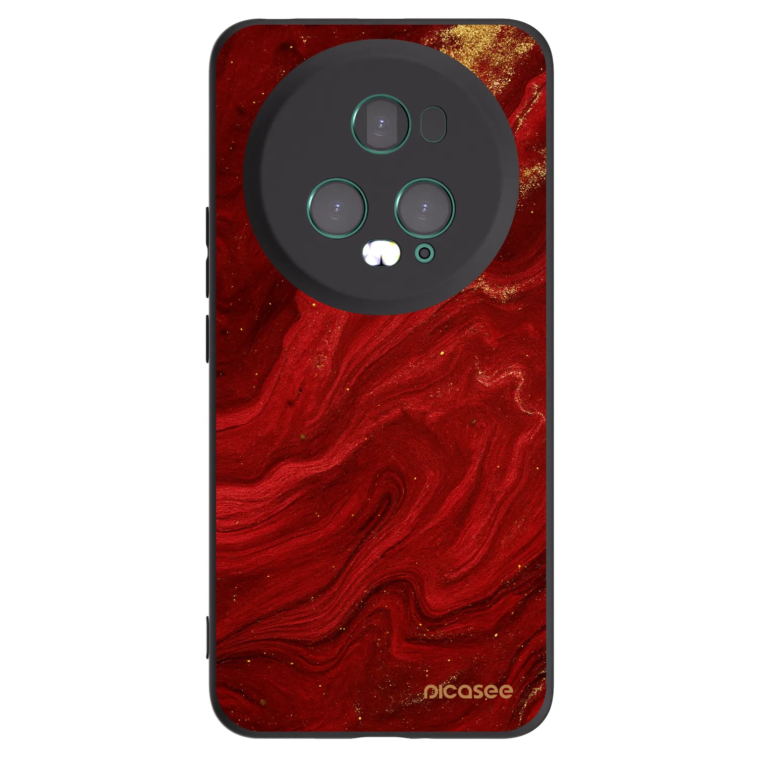 Picasee husă neagră din silicon pentru Honor Magic5 Pro - Red