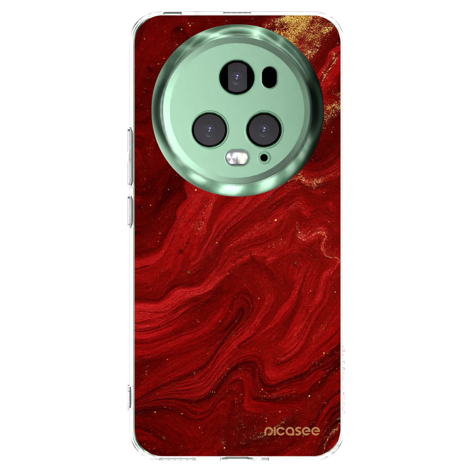 Picasee husă transparentă din silicon pentru Honor Magic5 Pro - Red