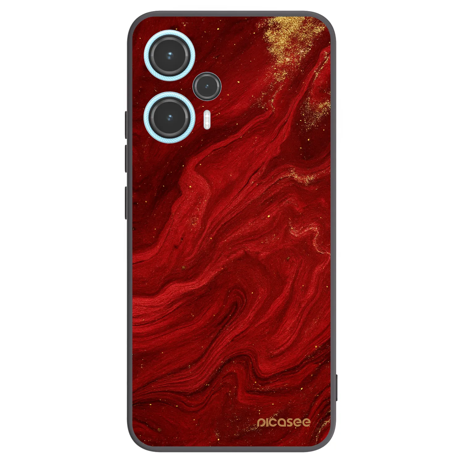 Picasee husă neagră din silicon pentru Xiaomi Poco F5 - Red