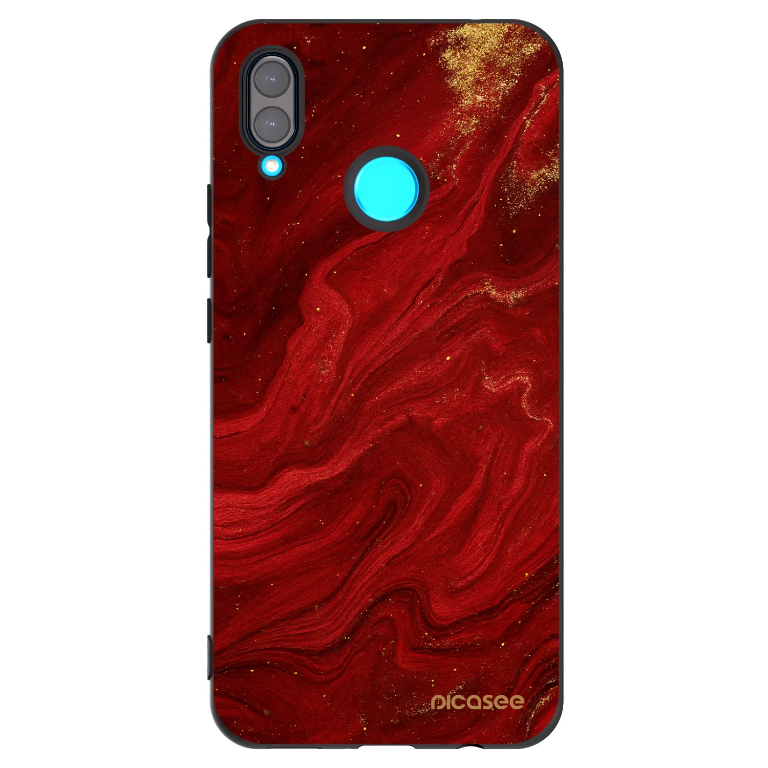 Picasee husă neagră din silicon pentru Huawei Nova 3i - Red