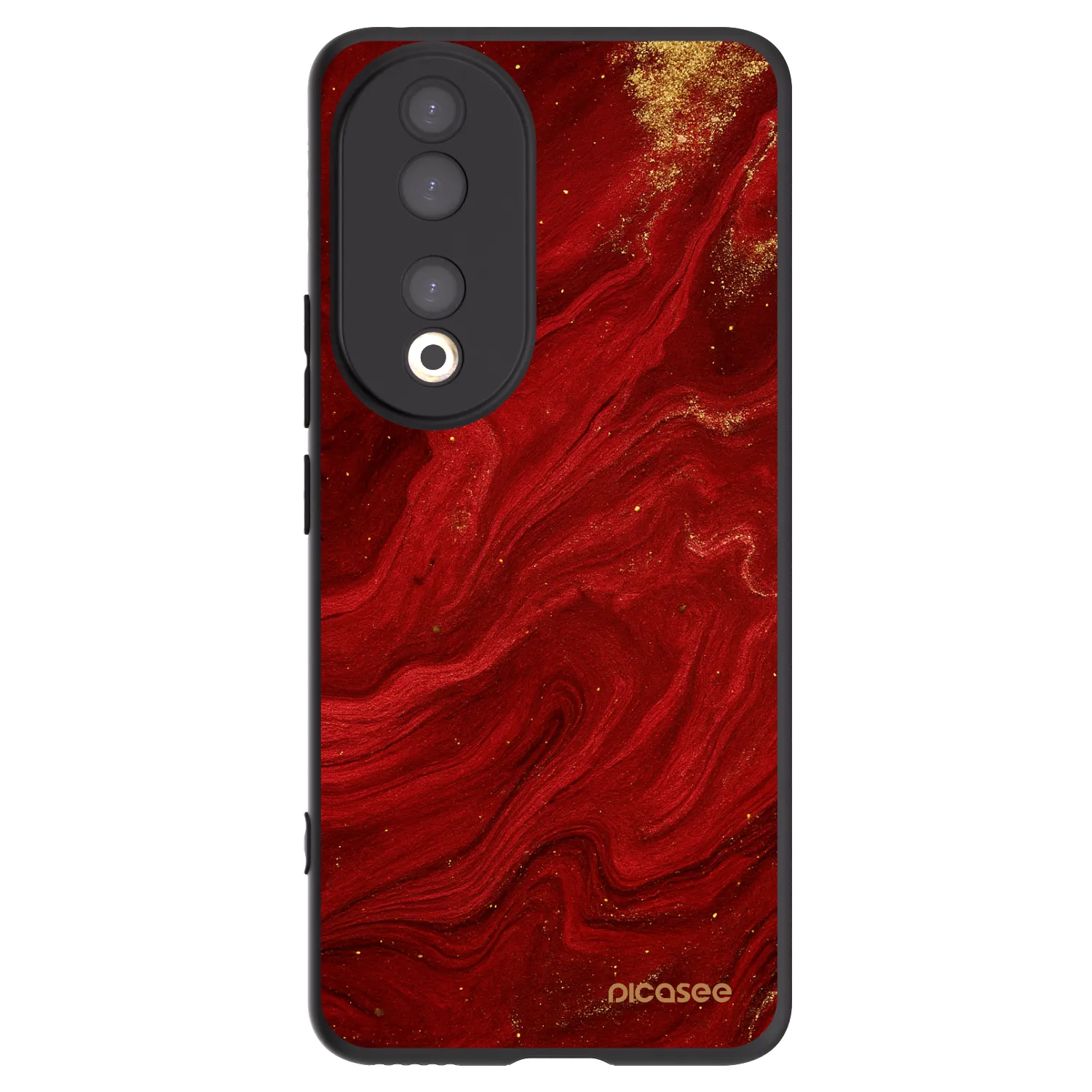 Picasee husă neagră din silicon pentru Honor 90 5G - Red