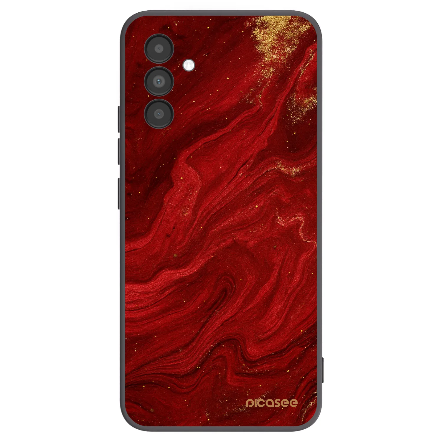Picasee husă neagră din silicon pentru Samsung Galaxy A04s A047F - Red