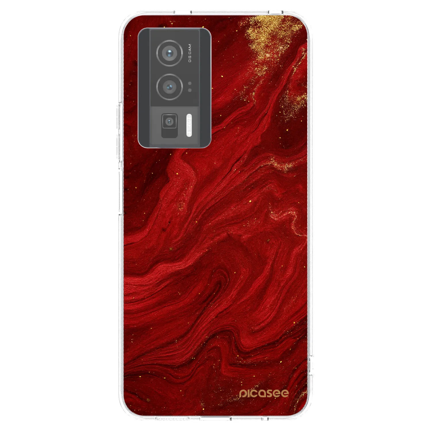 Picasee husă transparentă din silicon pentru Xiaomi Poco F5 Pro 5G - Red