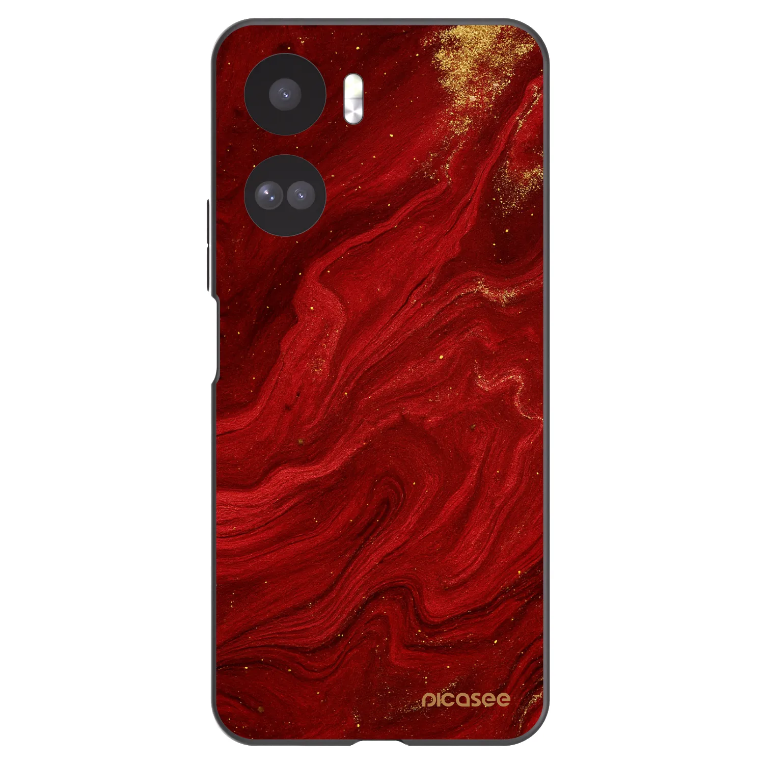 Picasee husă neagră din silicon pentru Honor 90 Lite 5G - Red