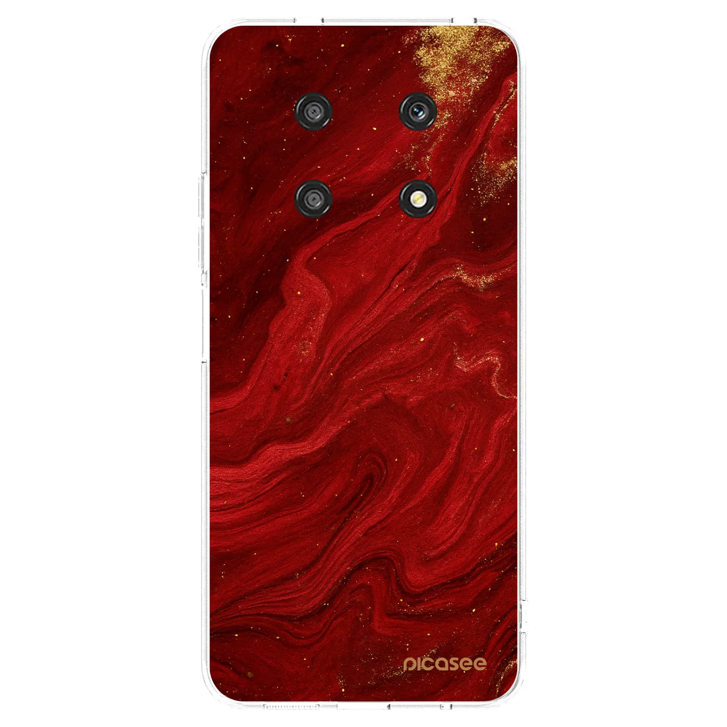 Picasee husă transparentă din silicon pentru Honor Magic4 Lite 5G - Red