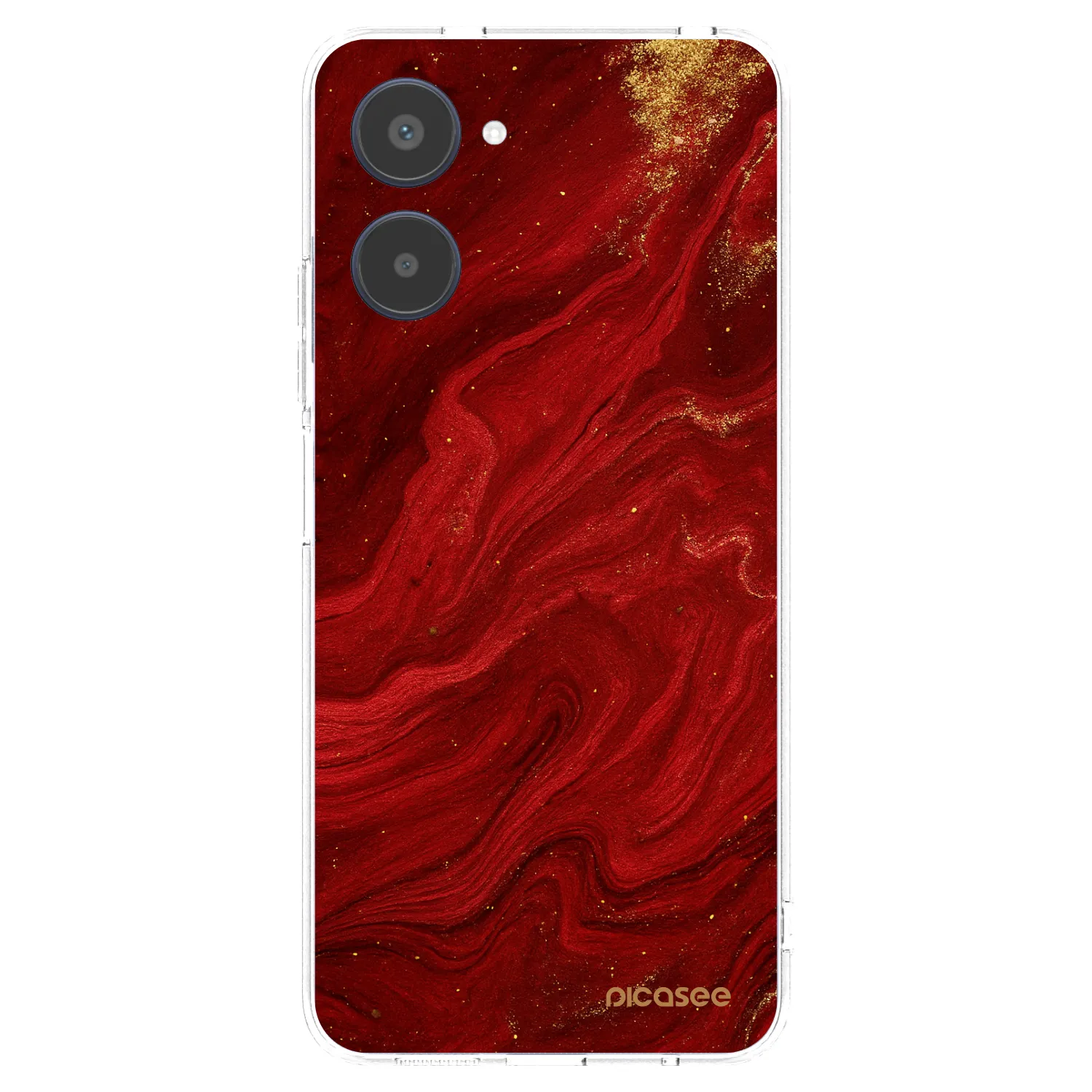 Picasee husă transparentă din silicon pentru Realme 10 4G - Red