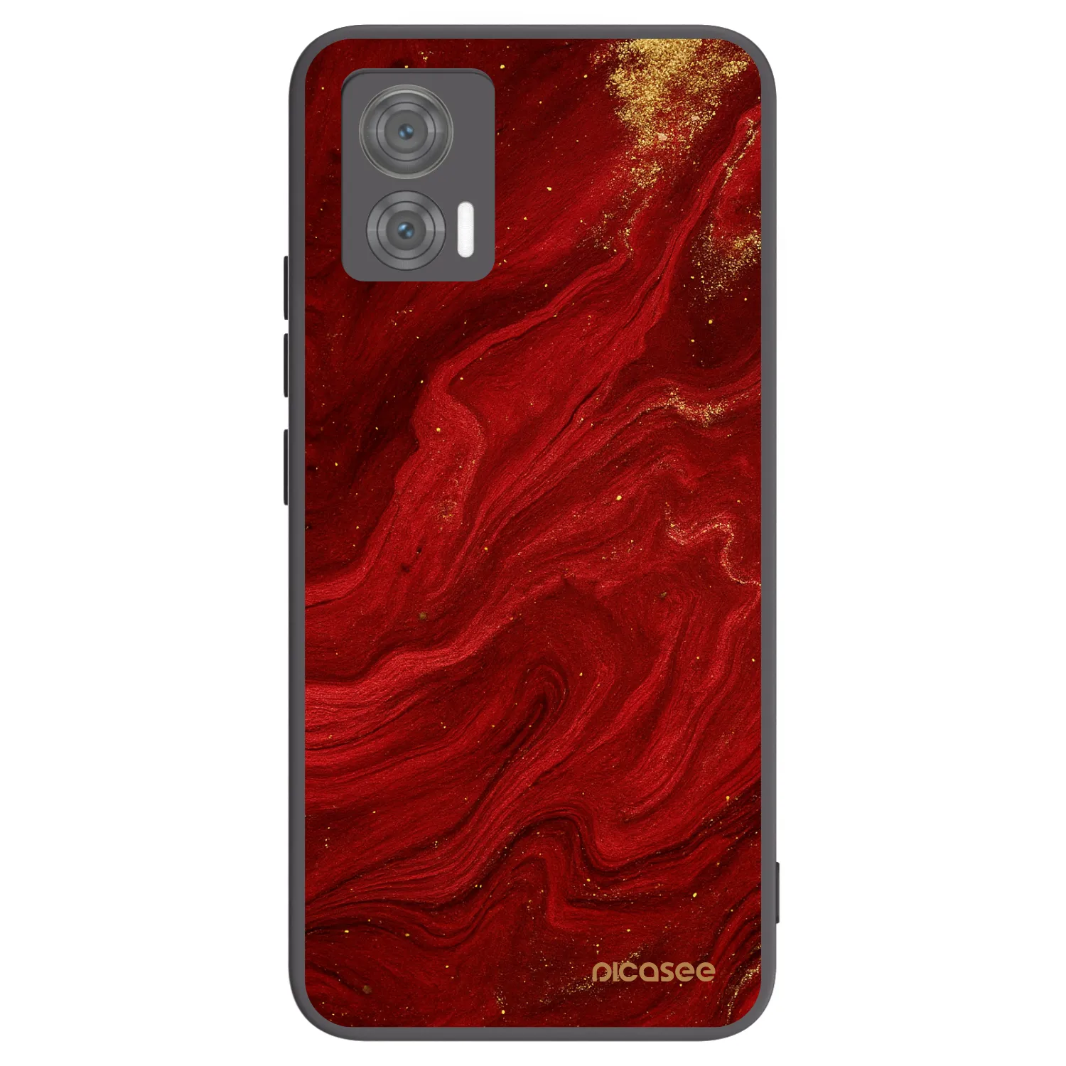 Picasee husă neagră din silicon pentru Motorola Edge 30 Neo - Red