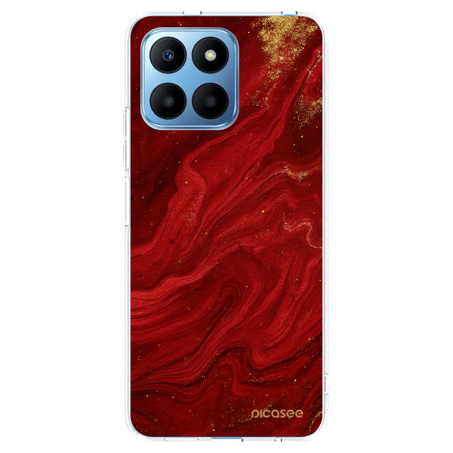 Picasee husă transparentă din silicon pentru Honor 70 Lite - Red