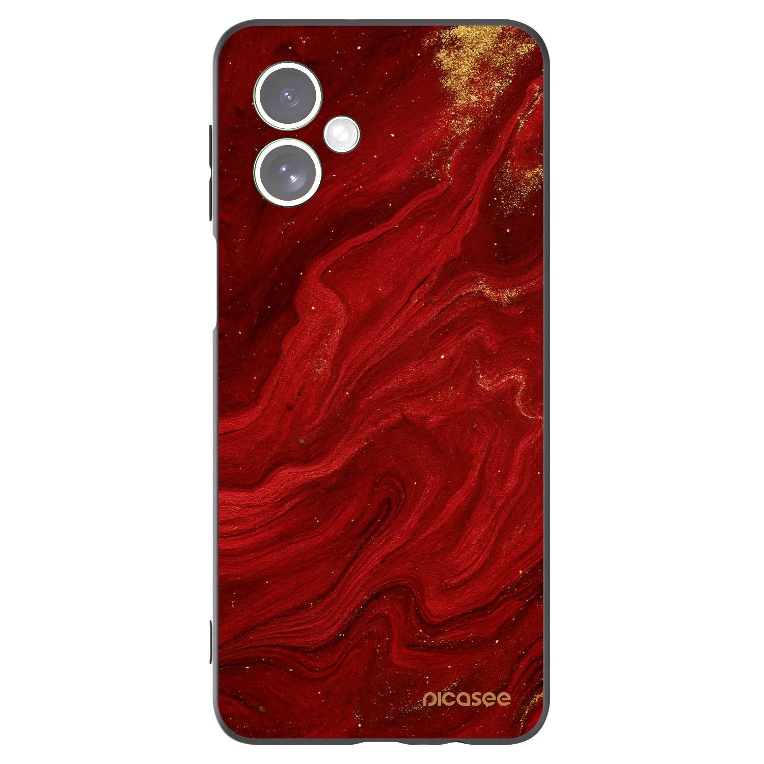 Picasee husă neagră din silicon pentru Motorola Moto G54 5G - Red