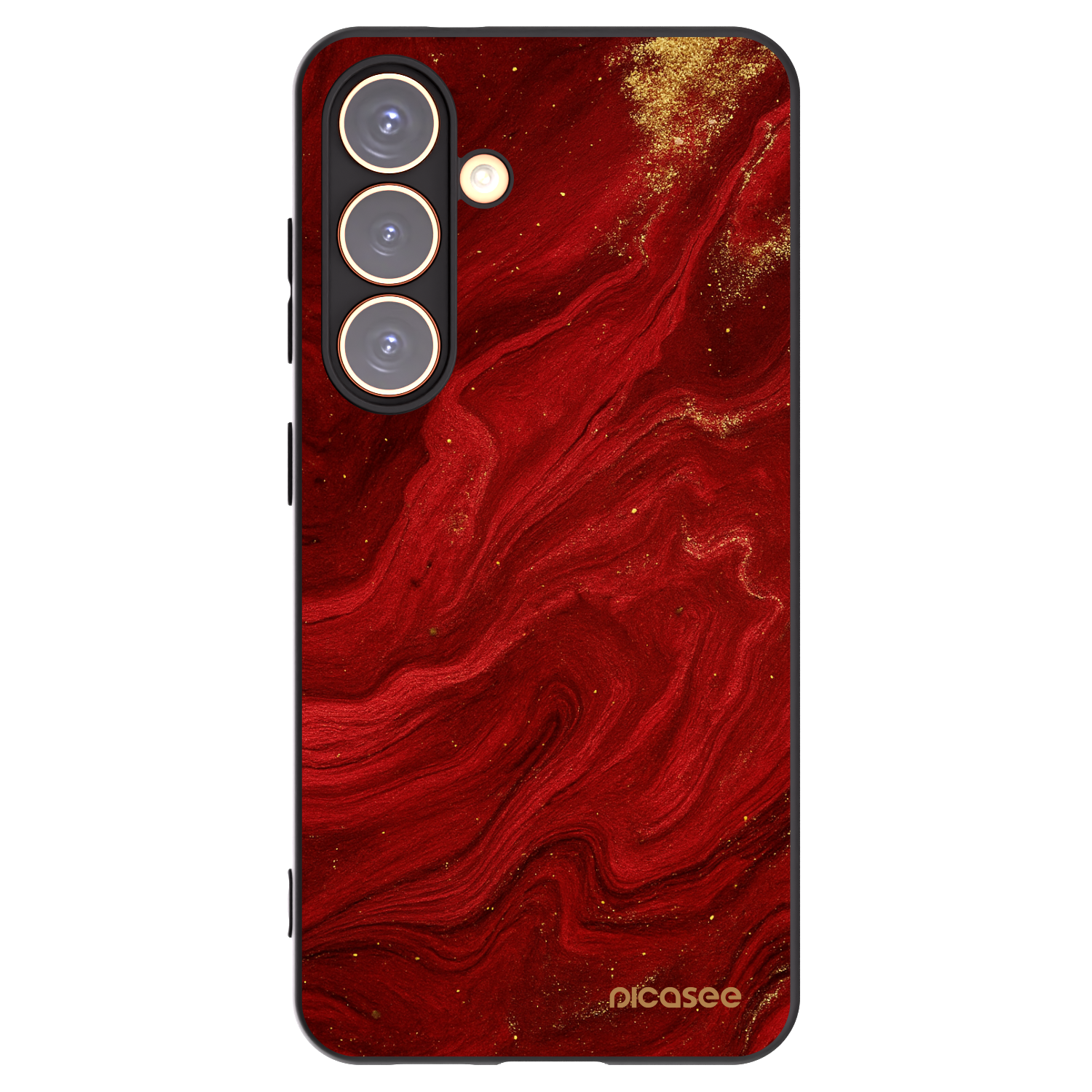 Picasee husă neagră din silicon pentru Samsung Galaxy S24 S921B 5G - Red