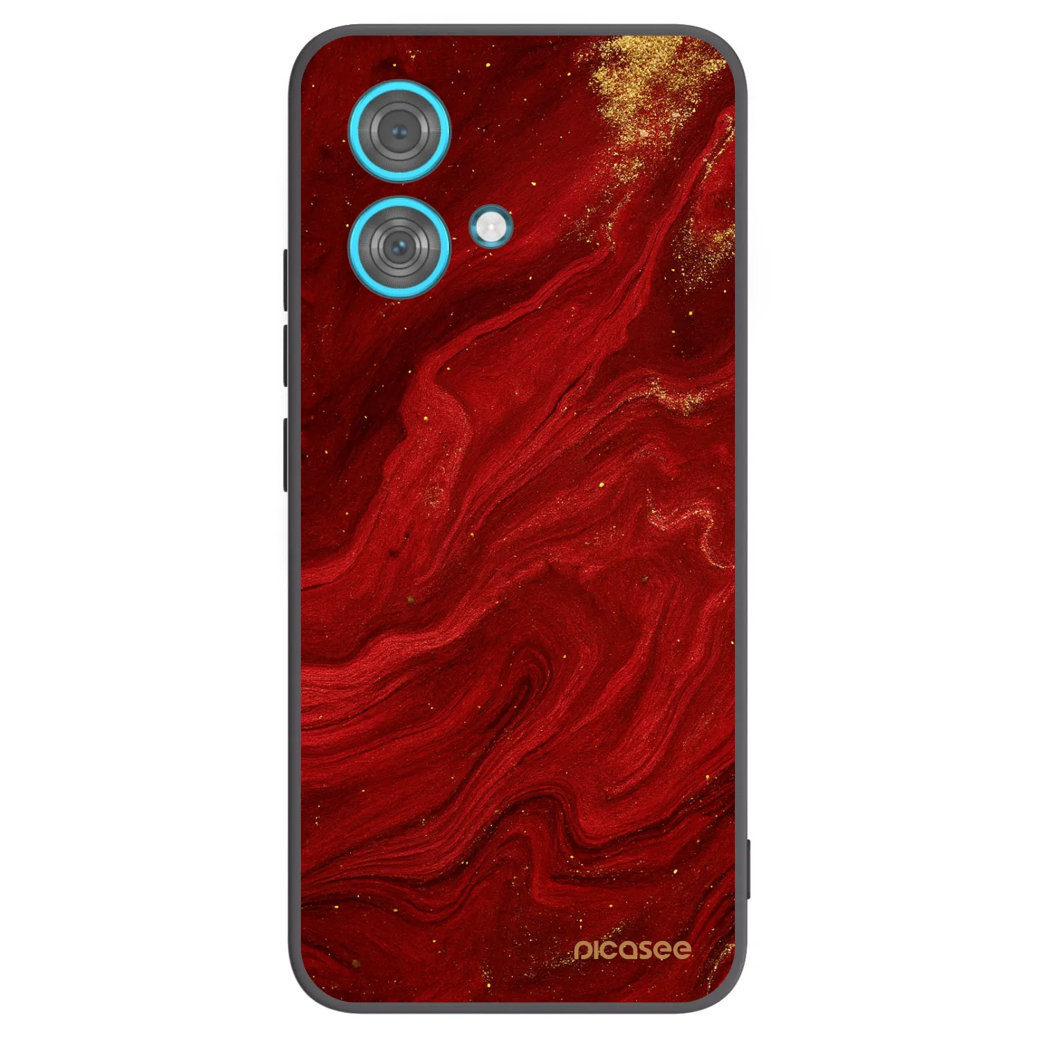 Picasee husă neagră din silicon pentru Motorola Edge 40 Neo - Red