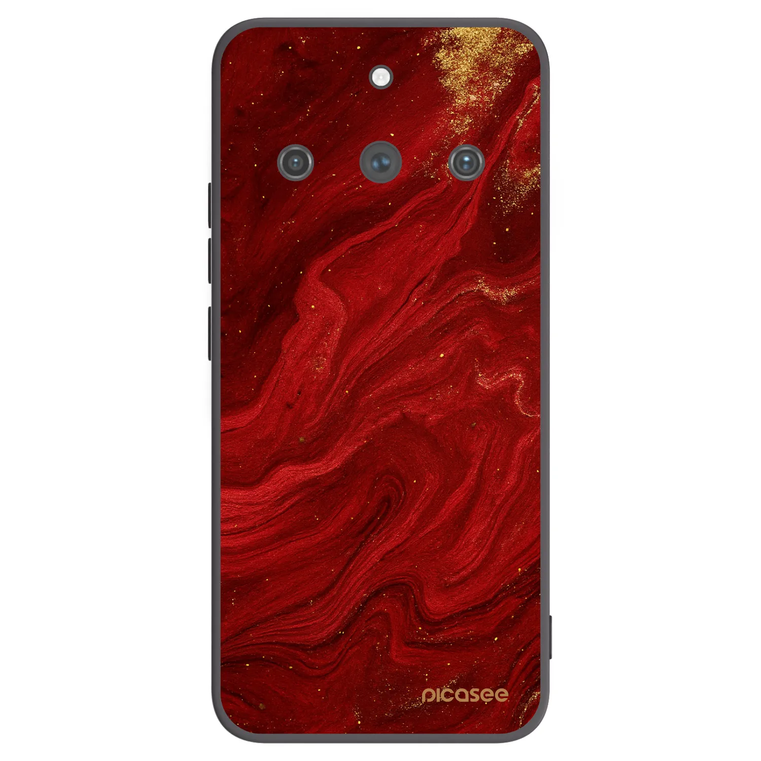 Picasee husă neagră din silicon pentru Realme 11 Pro+ - Red