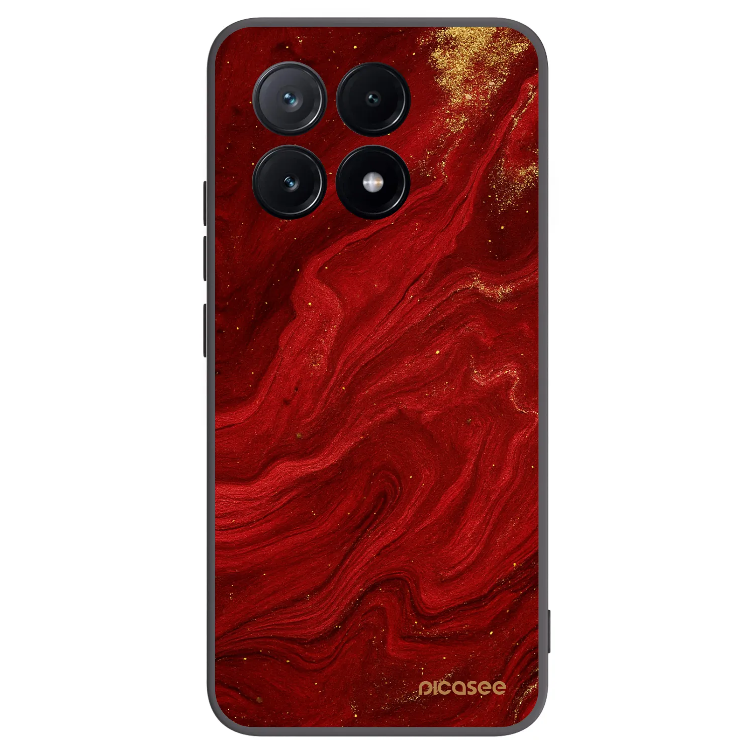 Picasee husă neagră din silicon pentru Xiaomi Poco X6 Pro - Red