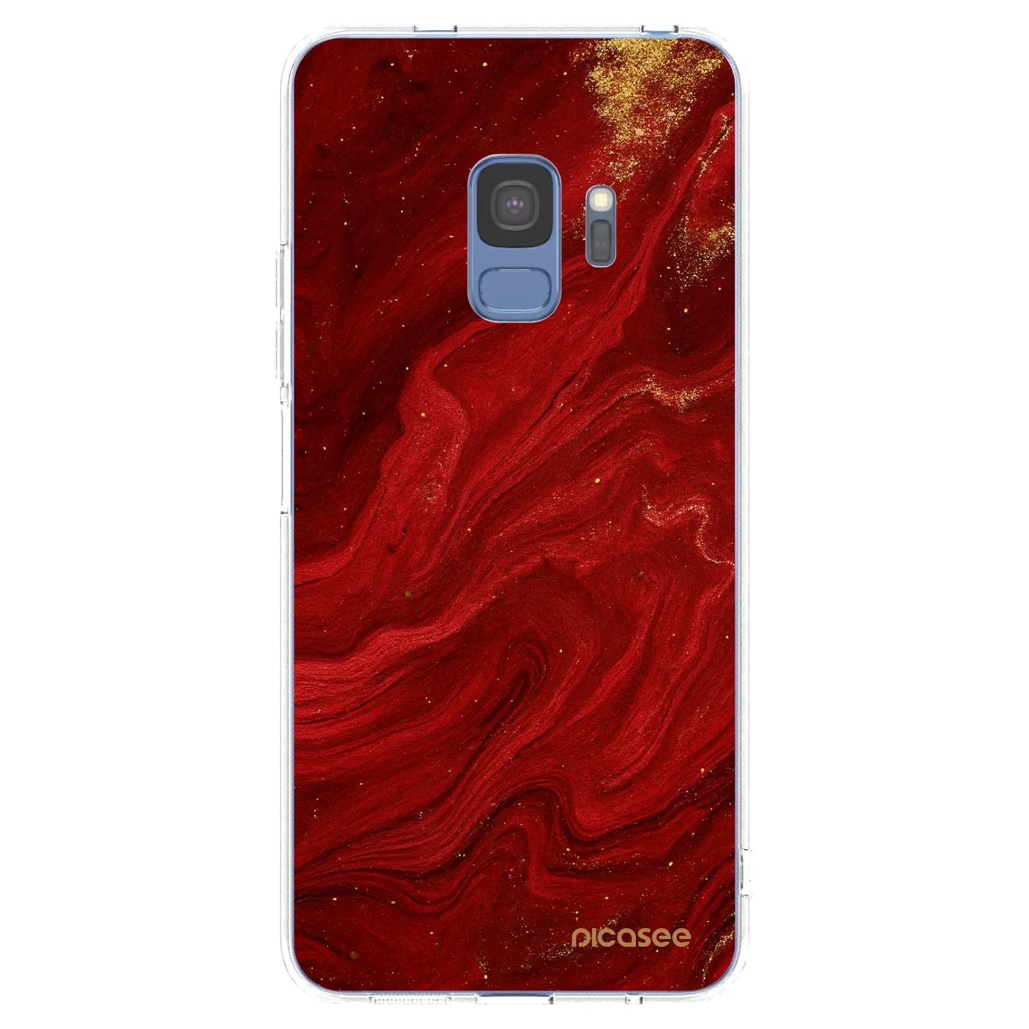Picasee husă transparentă din silicon pentru Samsung Galaxy S9 G960F - Red