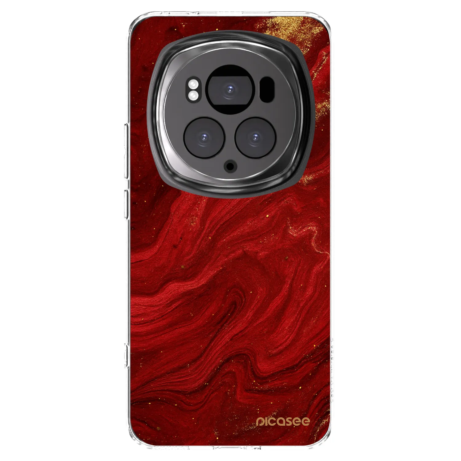Picasee husă transparentă din silicon pentru Honor Magic6 Pro - Red